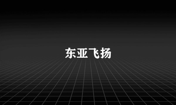 东亚飞扬