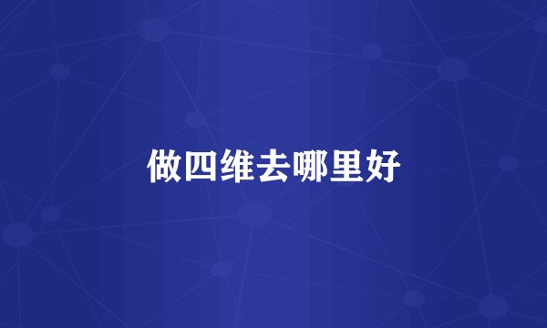 做四维去哪里好