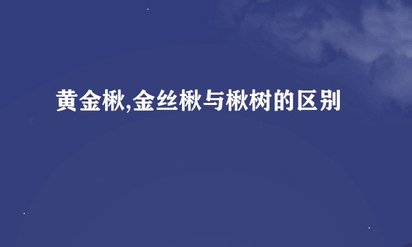 黄金楸,金丝楸与楸树的区别