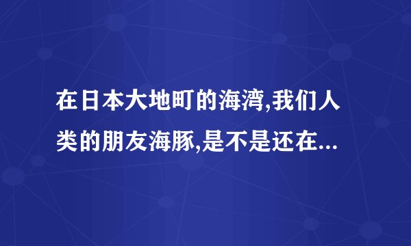 在日本大地町的海湾,我们人类的朋友海豚,是不是还在遭受着血腥的屠杀?
