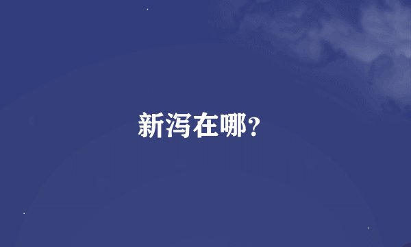 新泻在哪？