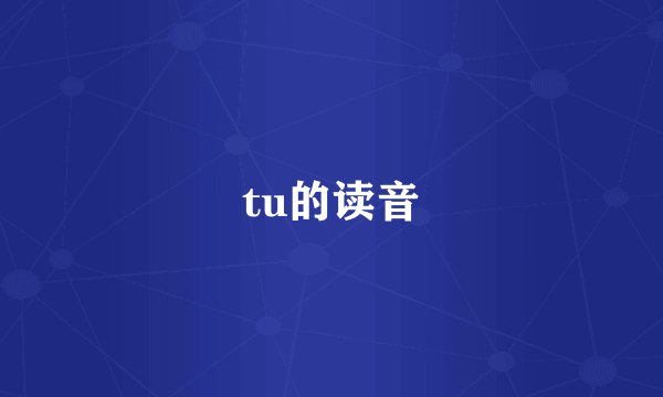 tu的读音