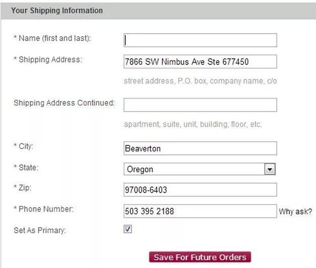 6pm海淘转运地址和账单地址怎么填