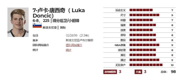 东契奇的选秀报告如何?请具体点?