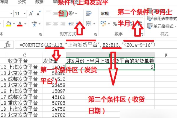 excel里面的countifs函数怎么用?