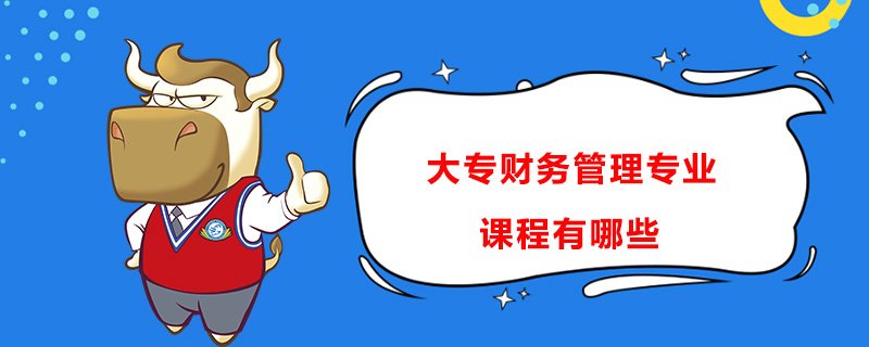 财务管理大专有哪些课程