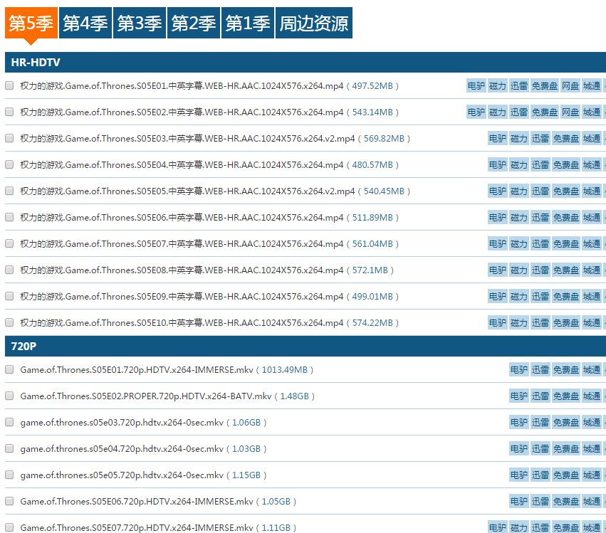 冰与火之歌第一季未删减版百度云
