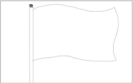 儿童五星红旗怎么画?