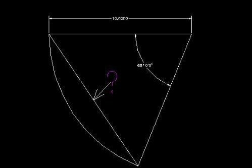 已知弧长弦长求半径?