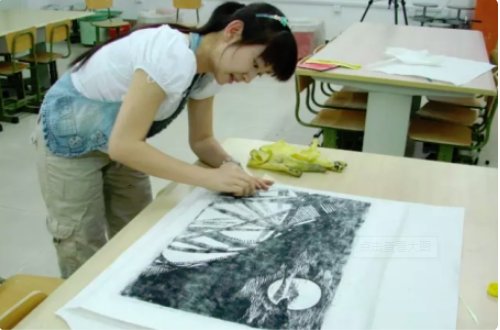 木刻版画制作过程