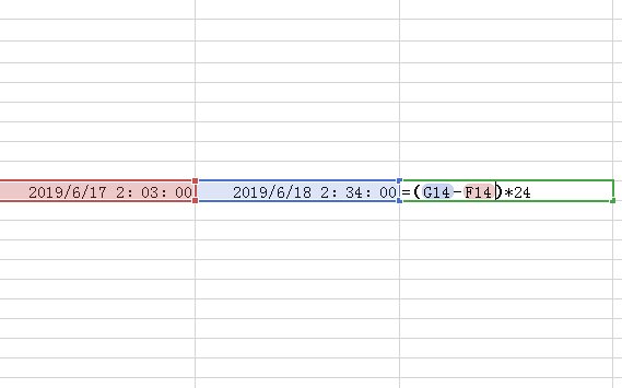 excel时间差公式?