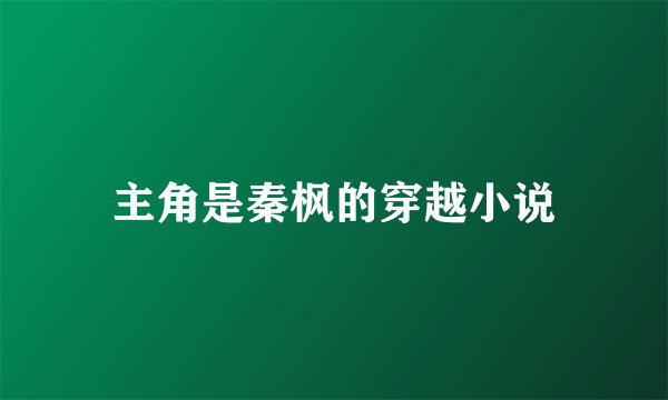 主角是秦枫的穿越小说
