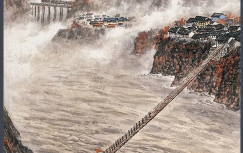 五岭逶迤腾细浪 乌蒙磅礴走泥丸的意思