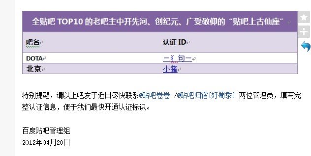 百度贴吧核心用户