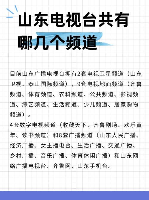 山东电视台共有哪几个频道？