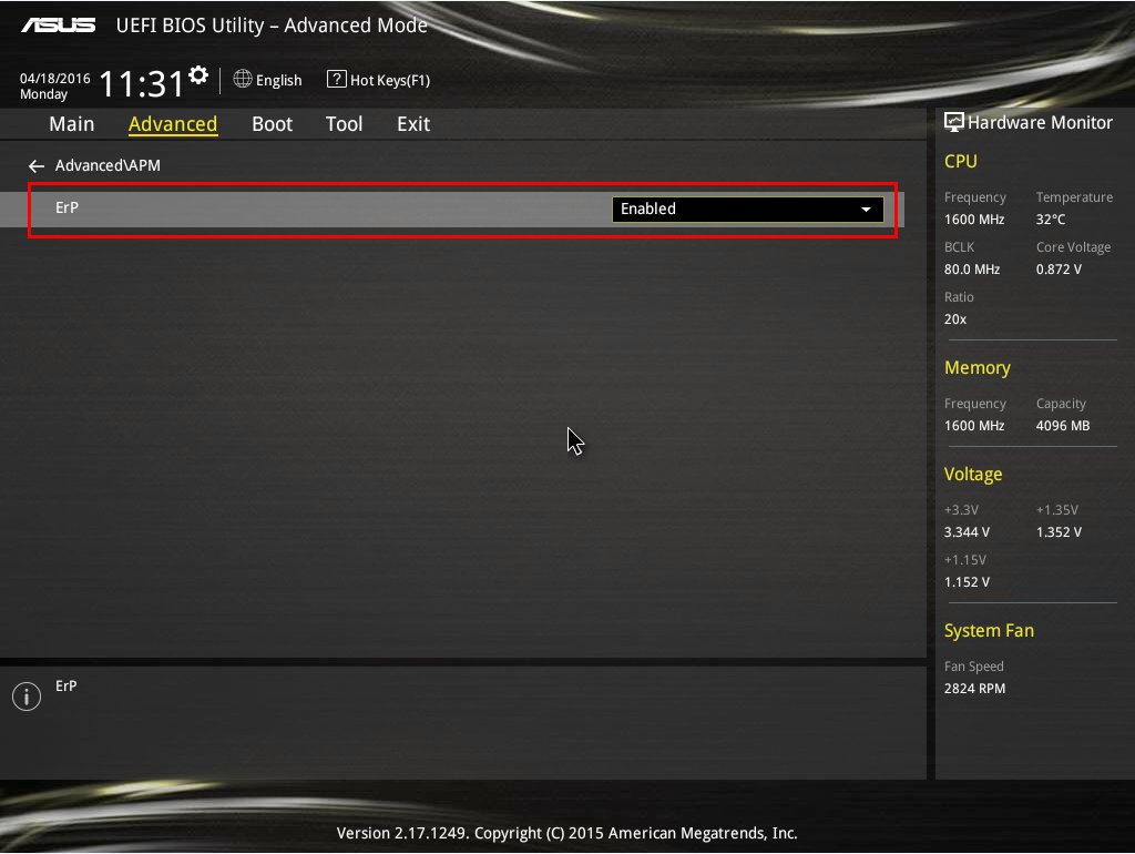 华硕电脑如何设置定时开机？