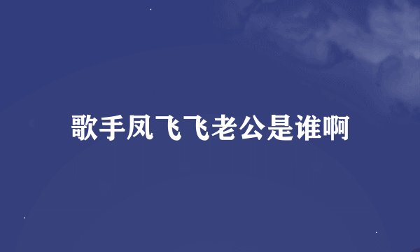 歌手凤飞飞老公是谁啊