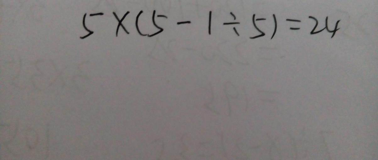 1555这四个数字怎么算24