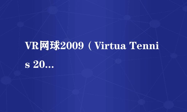 VR网球2009（Virtua Tennis 2009）里的网球学院