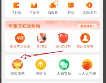淘宝成就在哪里看