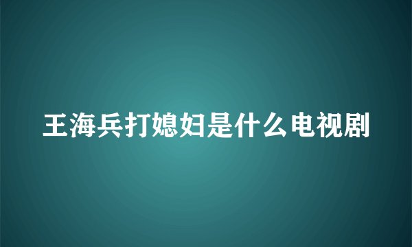 王海兵打媳妇是什么电视剧