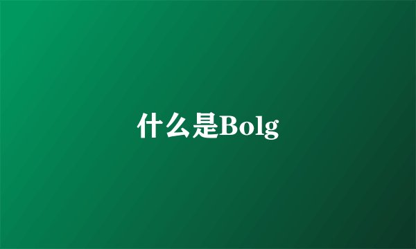 什么是Bolg