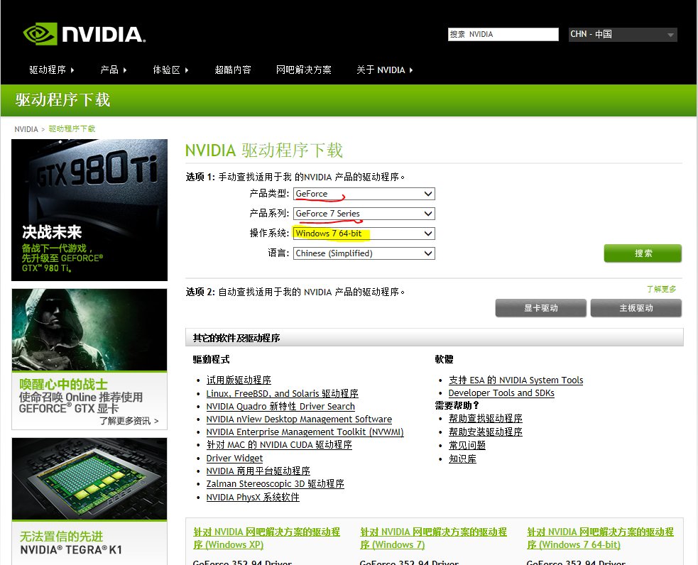 NVIDTA GeForce 7600GT 驱动在哪下