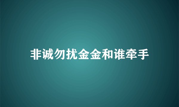 非诚勿扰金金和谁牵手