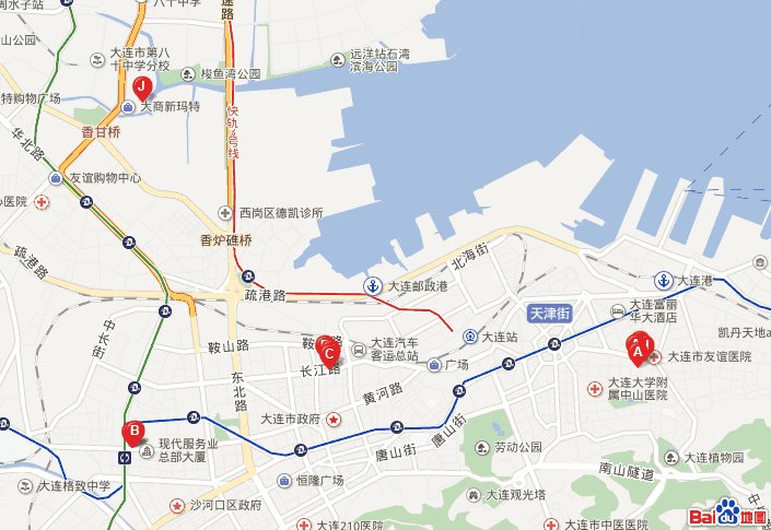 大连有几家家乐福超市，都在哪里？