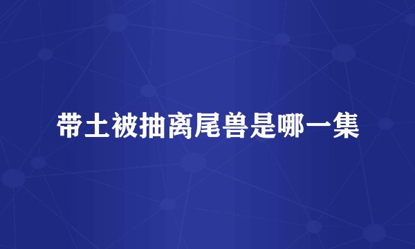 带土被抽离尾兽是哪一集