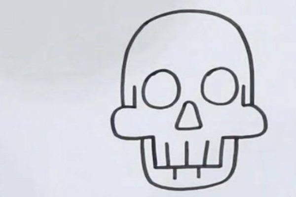 人的尸骨怎么画