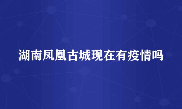 湖南凤凰古城现在有疫情吗