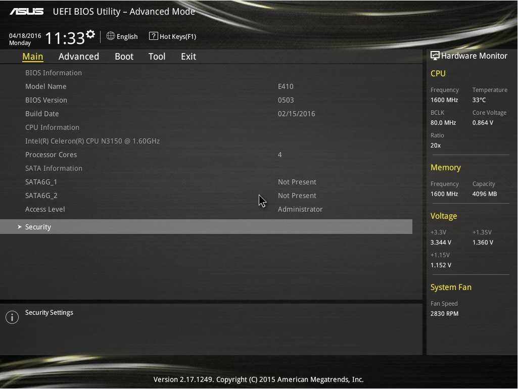华硕电脑如何设置定时开机？