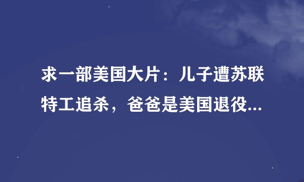 求一部美国大片：儿子遭苏联特工追杀，爸爸是美国退役特工，与儿子一起奋战。