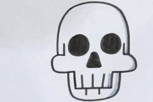 人的尸骨怎么画