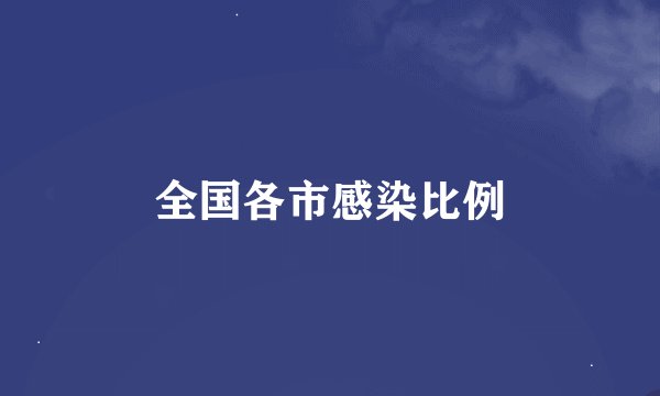 全国各市感染比例