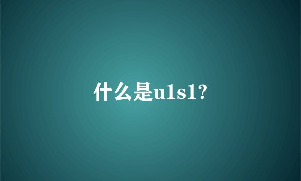 什么是u1s1?