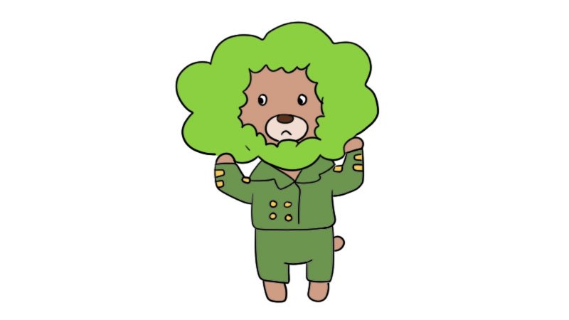 伪装简笔画步骤