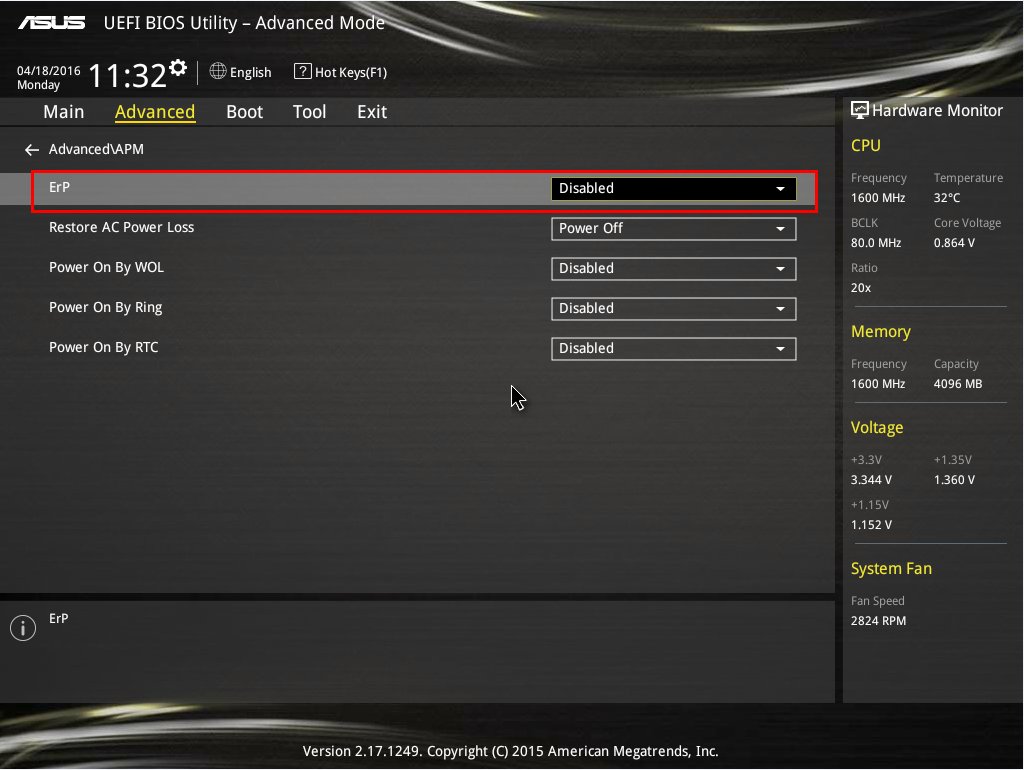 华硕电脑如何设置定时开机？