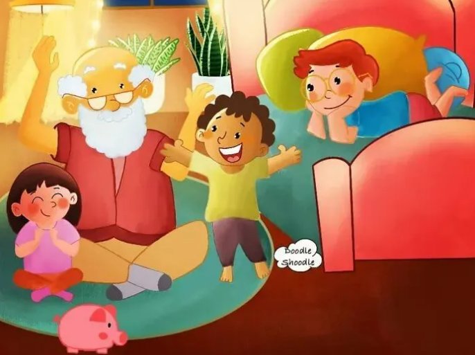 天伦之乐幸福的句子