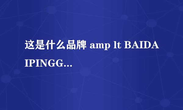 这是什么品牌 amp lt BAIDAIPINGGUO amp gt SINCE1993