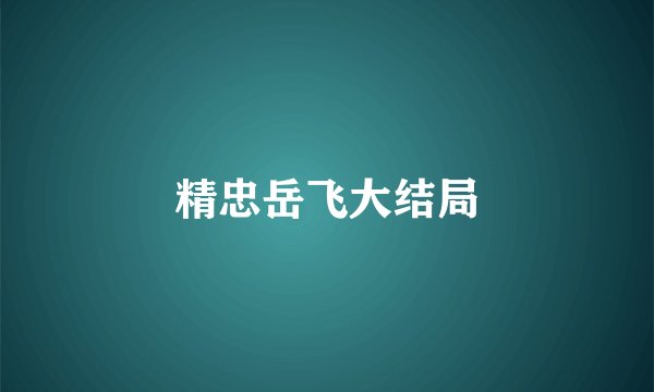 精忠岳飞大结局