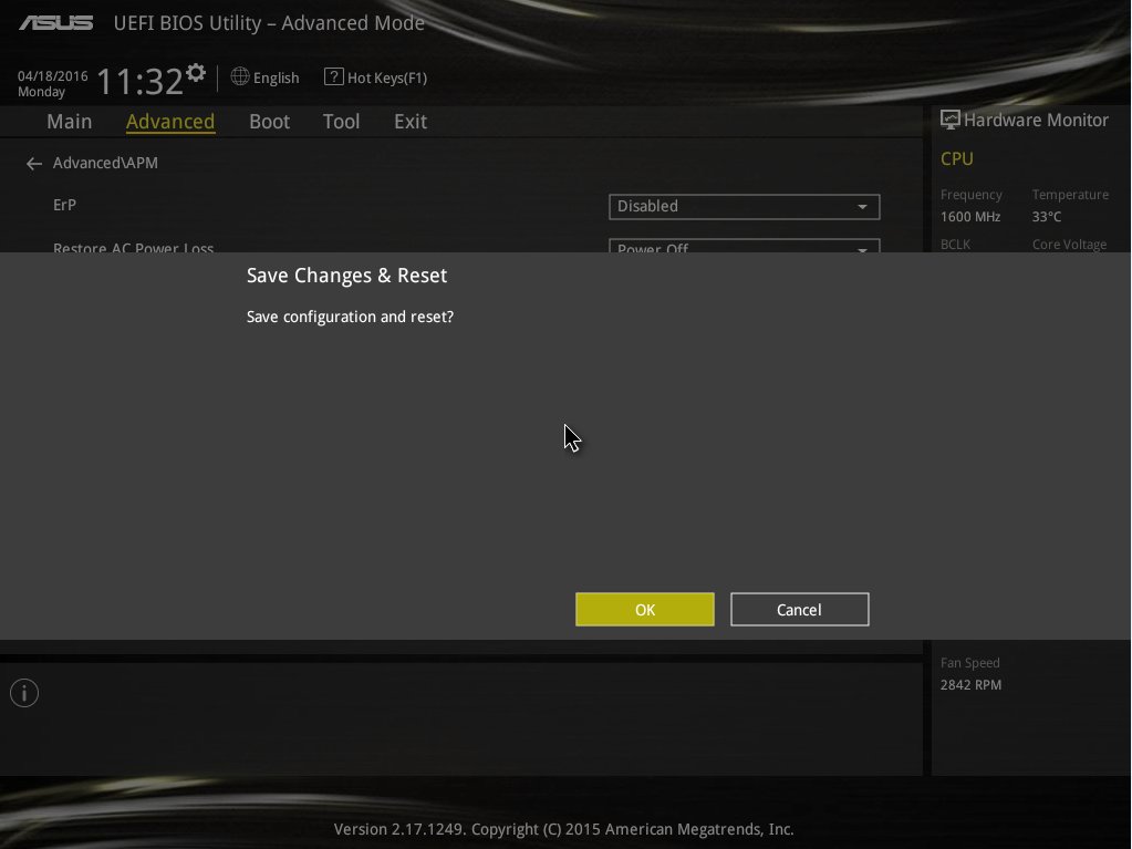 华硕电脑如何设置定时开机？