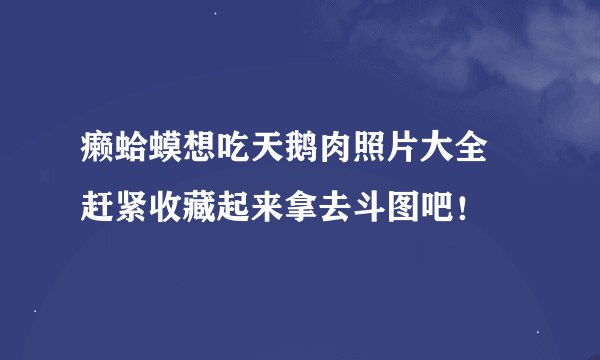 癞蛤蟆想吃天鹅肉照片大全 赶紧收藏起来拿去斗图吧！