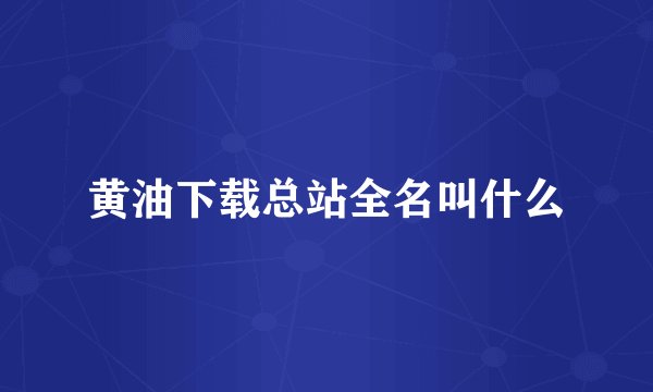 黄油下载总站全名叫什么