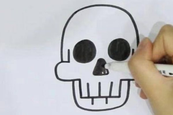 人的尸骨怎么画