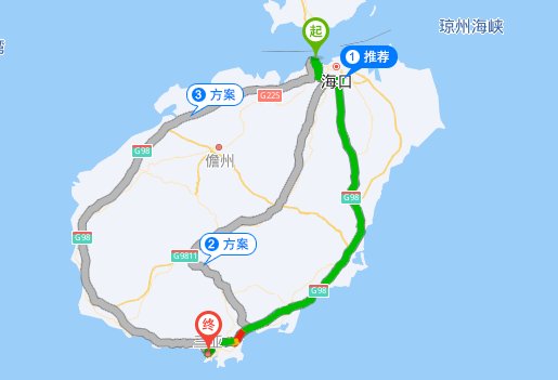 三亚到海口有多远？如何去？