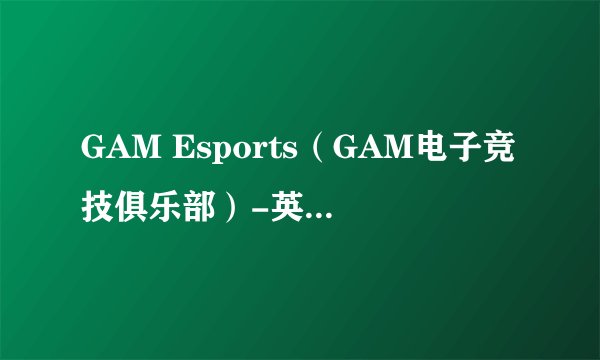 GAM Esports（GAM电子竞技俱乐部）-英雄联盟战队