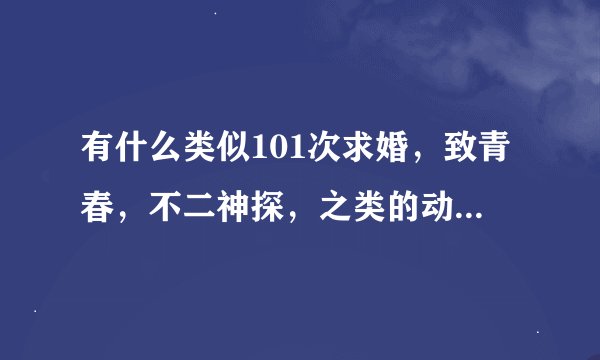 有什么类似101次求婚，致青春，不二神探，之类的动作，爱情，喜剧片吗。