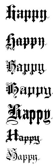 哥特荆棘字体是什么？